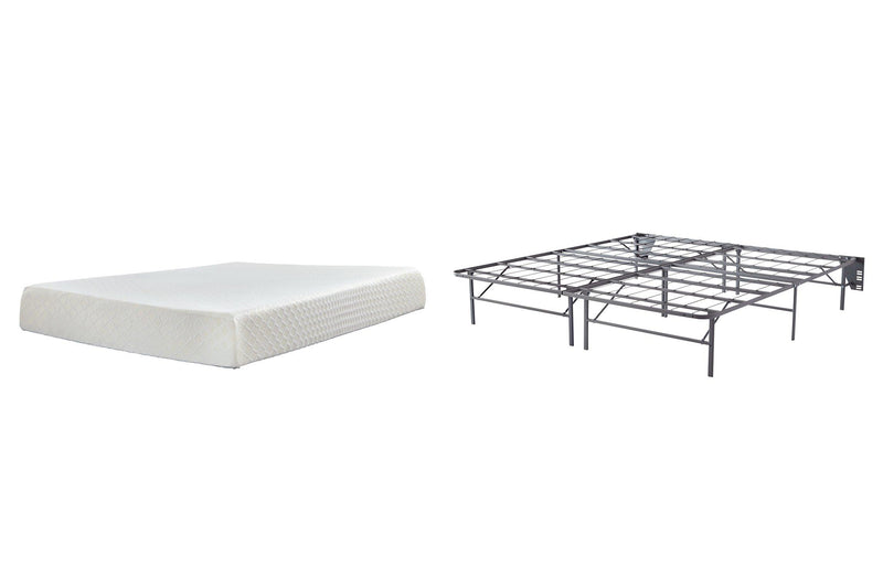 10 Inch Chime Memory Foam Mattress Set - Furniture City (CA)l