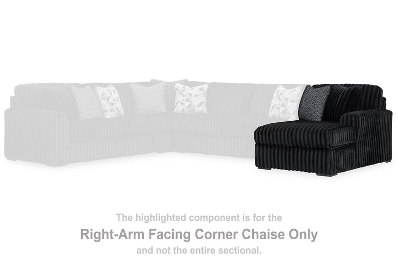 Midnight-Madness Sectional with Chaise - Furniture City (CA)l
