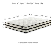 Chime 10 Inch Hybrid Mattress Package - Furniture City (CA)l