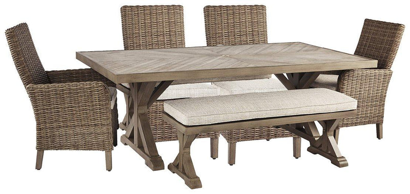 Beachcroft Outdoor Dining Set - Furniture City (CA)l
