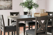 Caitbrook Counter Height Dining Table and Bar Stools (Set of 7) - Furniture City (CA)l
