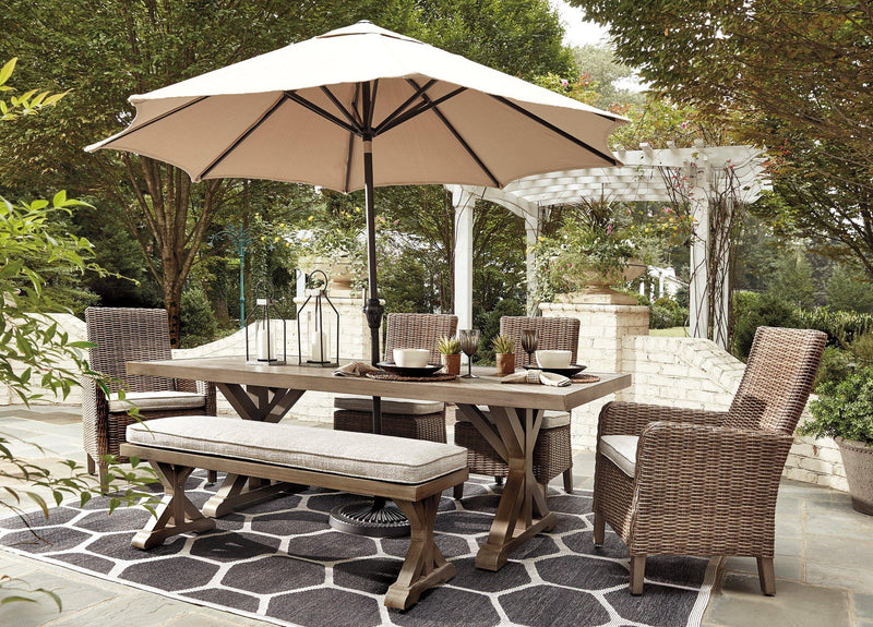 Beachcroft Outdoor Dining Set - Furniture City (CA)l