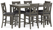 Caitbrook Counter Height Dining Table and Bar Stools (Set of 7) - Furniture City (CA)l