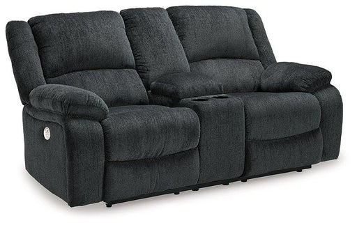Draycoll Power Reclining Loveseat with Console - Furniture City (CA)l