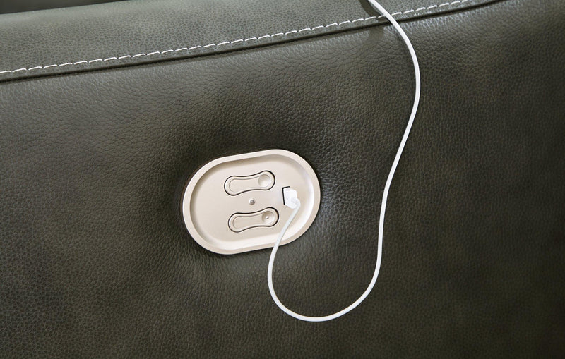 Center Line Power Reclining Sectional Loveseat - Furniture City (CA)l