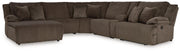 Top Tier Reclining Sectional with Chaise - Furniture City (CA)l