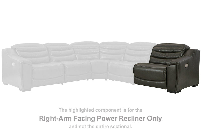 Center Line Power Reclining Sectional Loveseat - Furniture City (CA)l