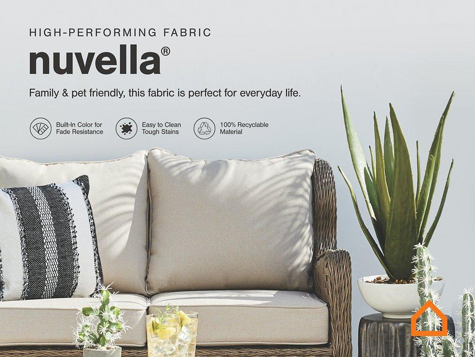 Visola Outdoor Sofa and Loveseat Set - Furniture City (CA)l