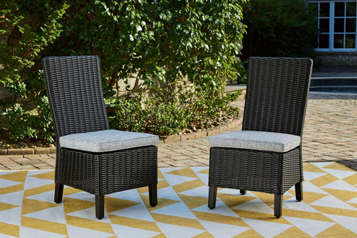 Beachcroft Outdoor Side Chair with Cushion (Set of 2) - Furniture City (CA)l