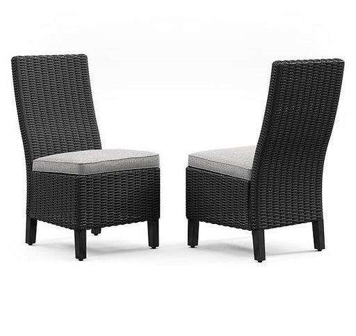Beachcroft Outdoor Side Chair with Cushion (Set of 2) - Furniture City (CA)l