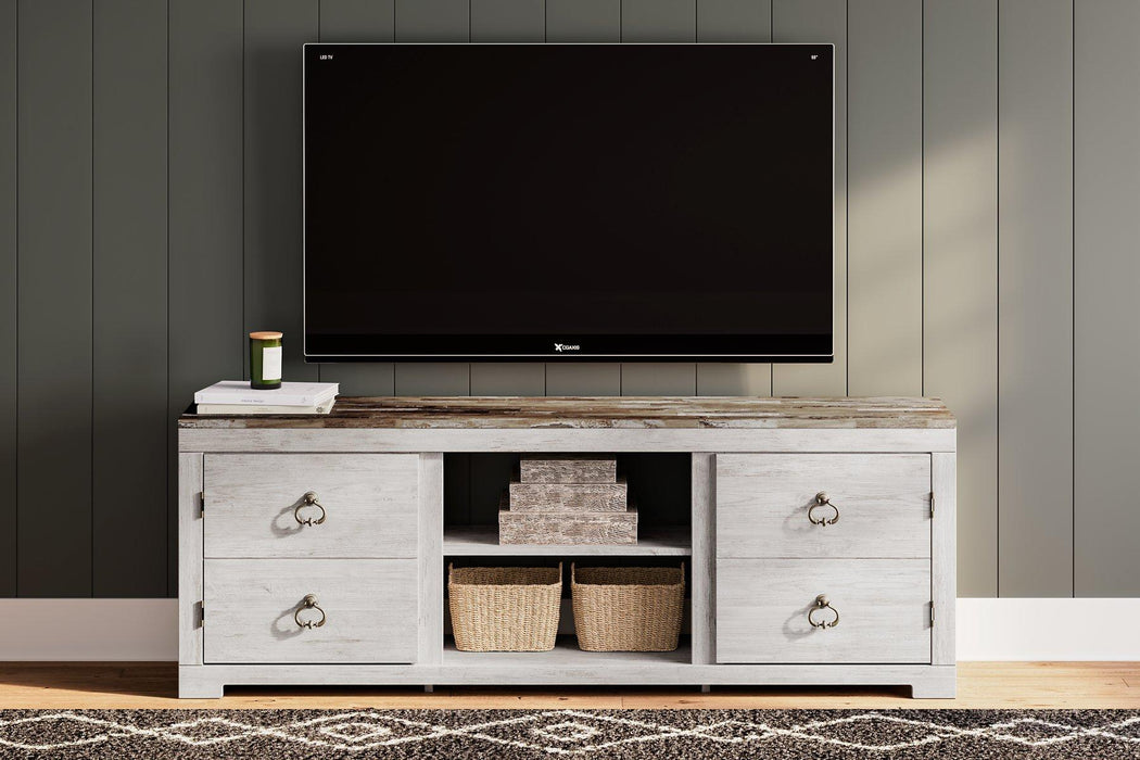 Willowton 72" TV Stand with Electric Fireplace