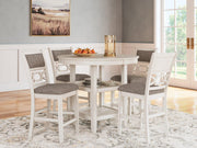Erinberg Counter Height Dining Table and 4 Barstools (Set of 5) - Furniture City (CA)l