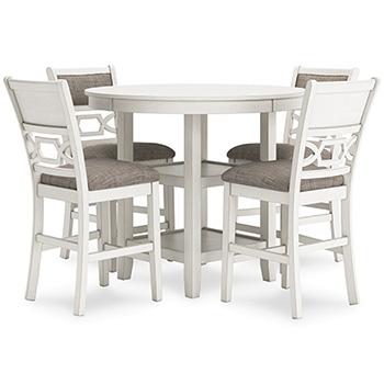 Erinberg Counter Height Dining Table and 4 Barstools (Set of 5) - Furniture City (CA)l