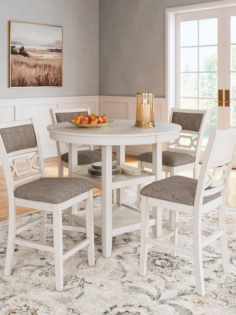 Erinberg Counter Height Dining Table and 4 Barstools (Set of 5) - Furniture City (CA)l