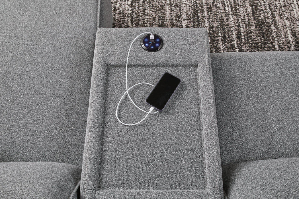 Modmax Reclining Sectional with Console - Furniture City (CA)l