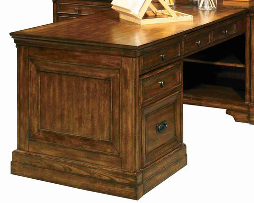 Aspenhome Centennial Partner's Desk Top and End Panel in Chestnut Brown I49-344-2 image