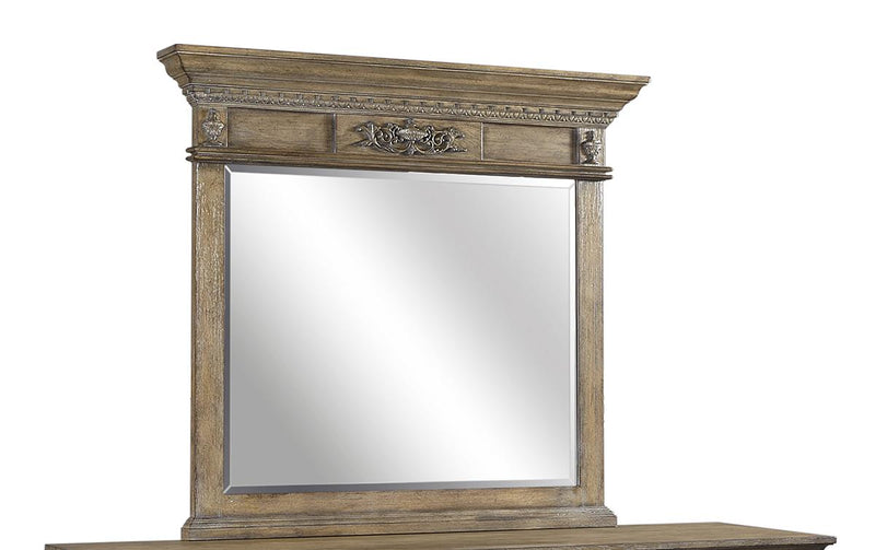 Aspenhome Furniture Belle Maison Landscape Mirror in Light Aged Oak - Furniture City (CA)l