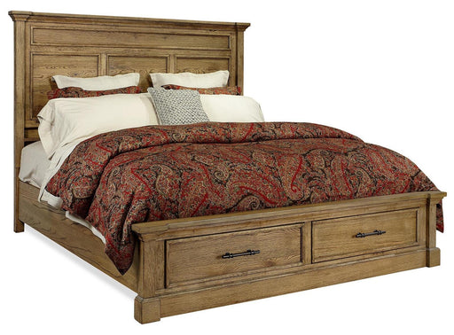 Aspenhome Manchester King Storage Bed in Glazed Oak image