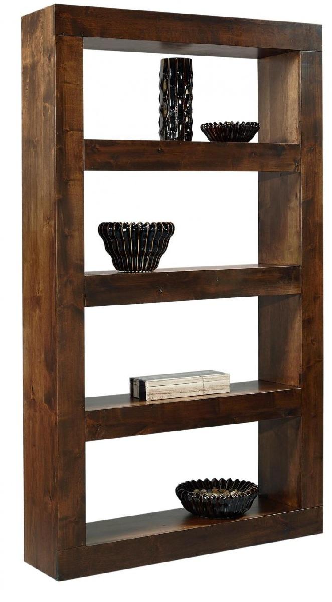 Aspenhome Nova Alder 83" Open Display Case in Tobacco DU4884-TOB - Furniture City (CA)l
