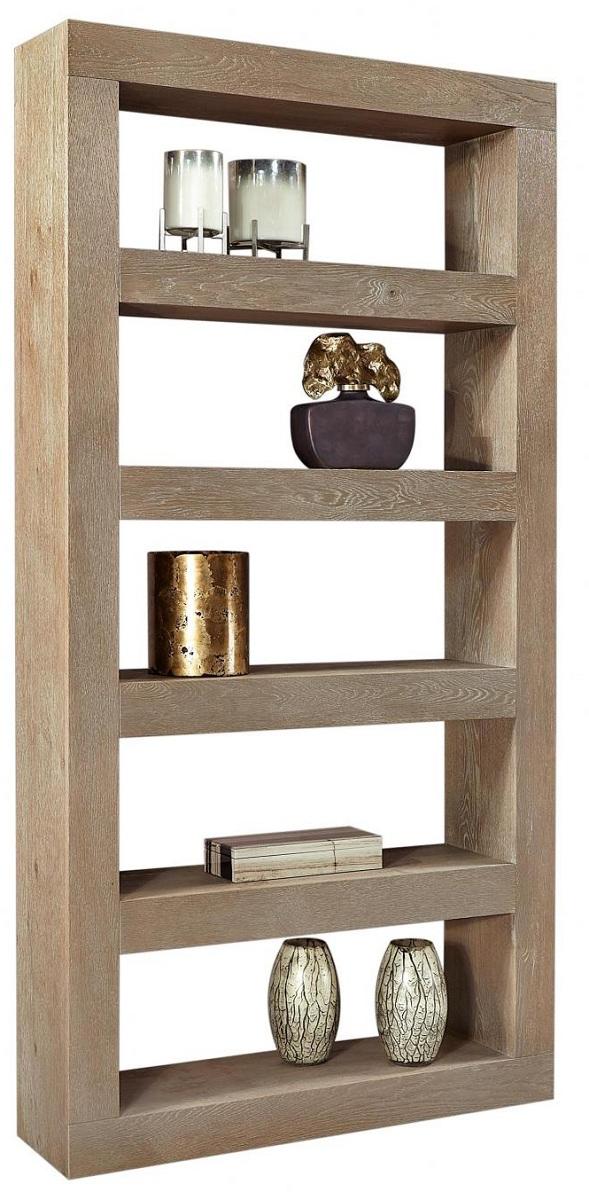 Aspenhome Nova Oak 94" Open Display Case in English Taupe WKU4894-ETP - Furniture City (CA)l