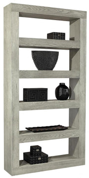 Aspenhome Nova Oak 94" Open Display Case in Heather Gray WKU4894-HGR - Furniture City (CA)l