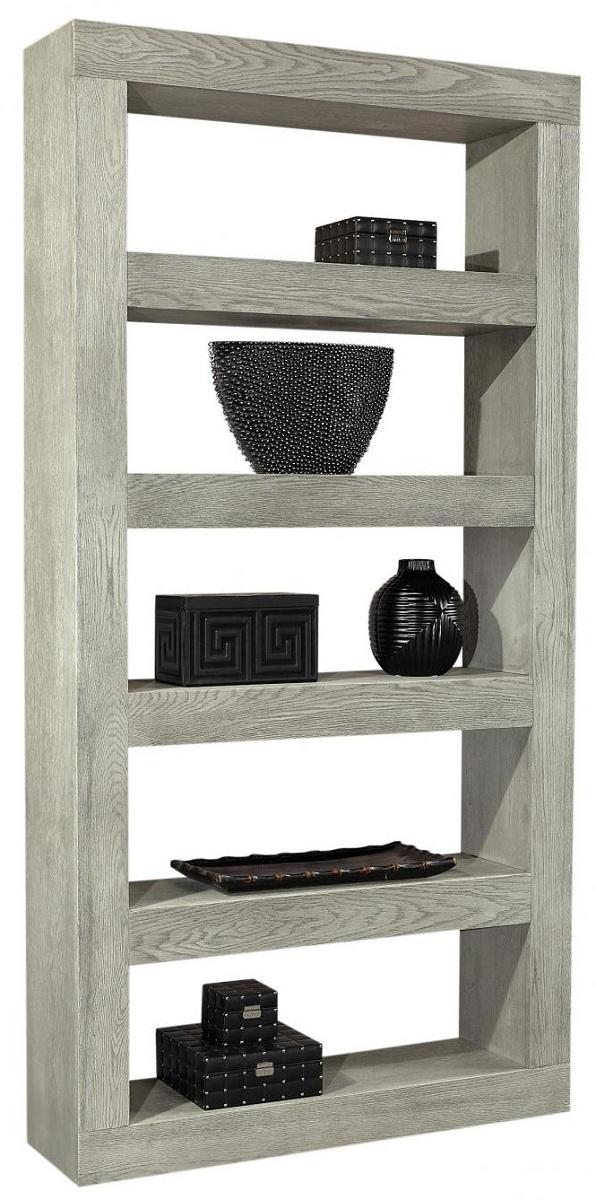Aspenhome Nova Oak 94" Open Display Case in Heather Gray WKU4894-HGR - Furniture City (CA)l