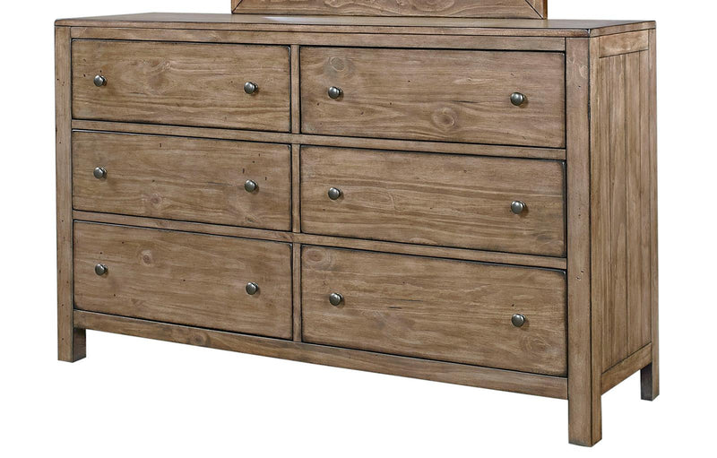 Aspenhome Tildon 6 Drawer Dresser in Mink I56-453 - Furniture City (CA)l