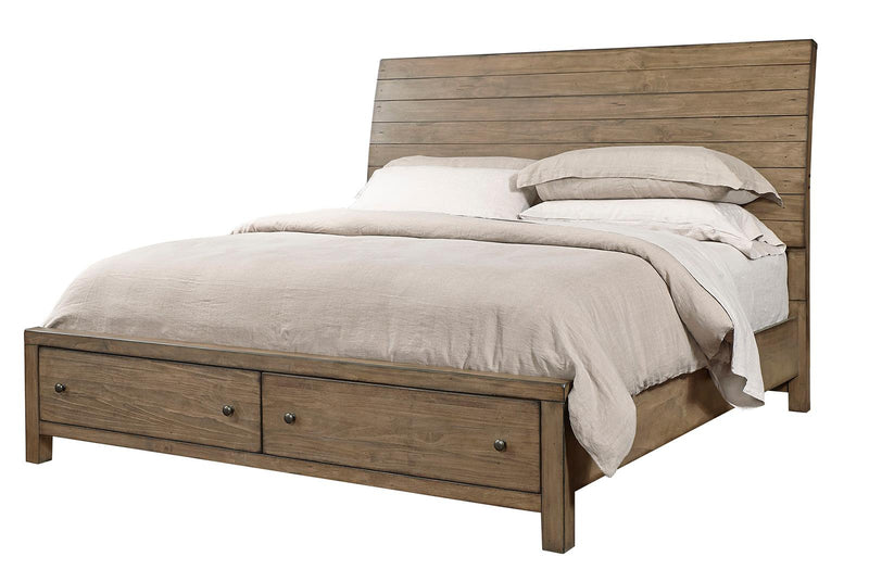 Aspenhome Tildon Cal King Sleigh Storage Bed in Mink I56-404;I56-410;I56-407D - Furniture City (CA)l
