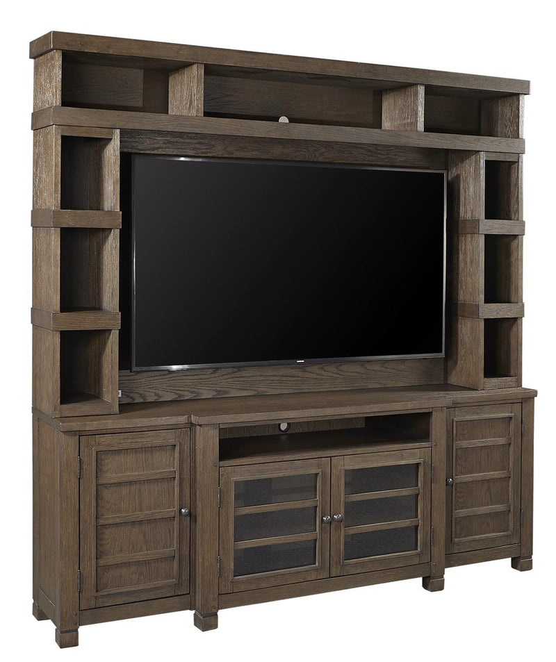 Aspenhome Tucker 84" Console and Hutch in Bark - Furniture City (CA)l