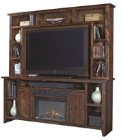 Aspenhome Alder Grove 84" Fireplace Console in Tobacco - Furniture City (CA)l