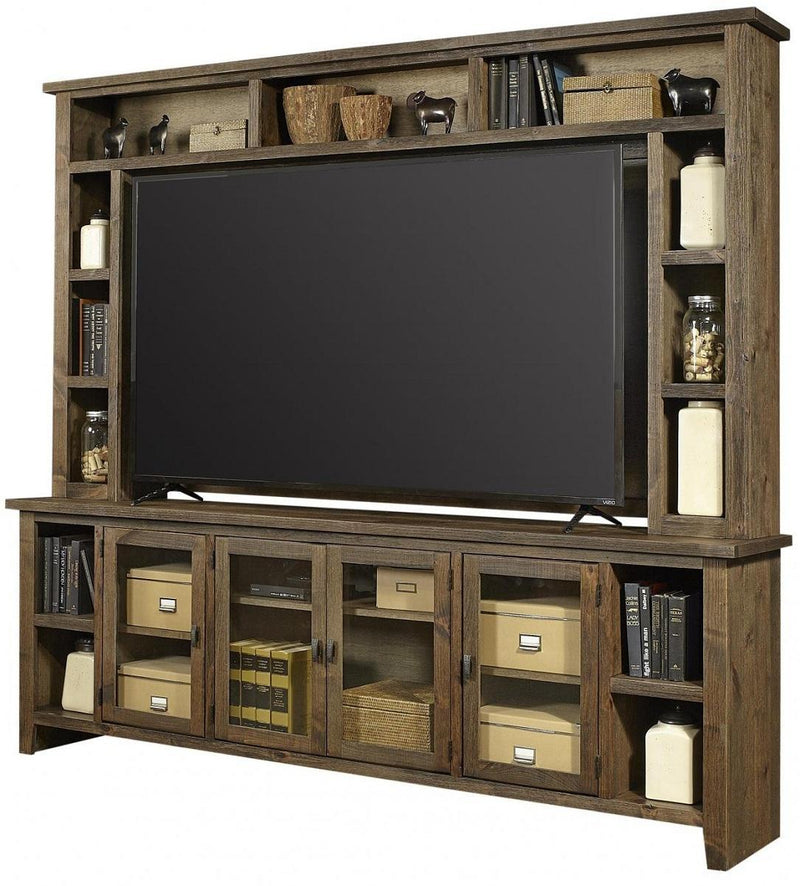 Aspenhome Alder Grove 84" Console and Hutch in Brindle - Furniture City (CA)l