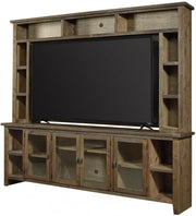 Aspenhome Alder Grove 84" Console and Hutch in Brindle - Furniture City (CA)l