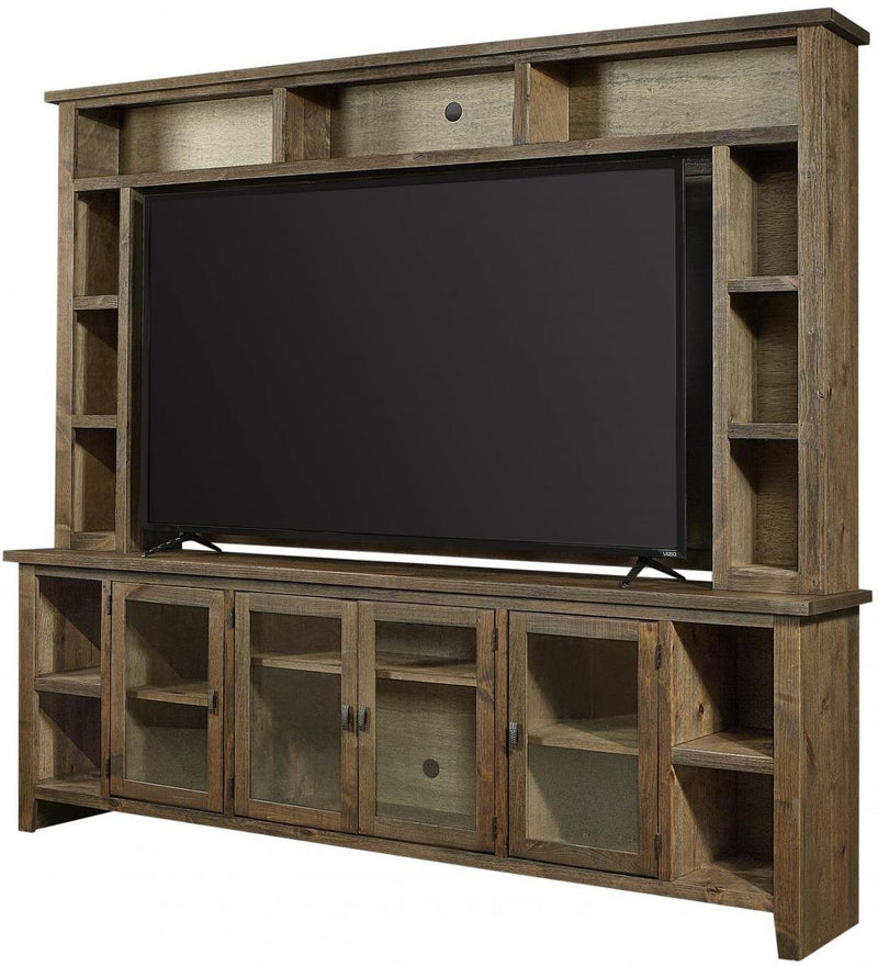 Aspenhome Alder Grove 84" Console and Hutch in Brindle - Furniture City (CA)l