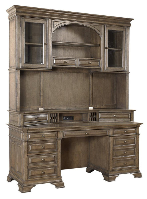 Aspenhome Arcadia 72" Credenza Desk in Truffle - Furniture City (CA)l