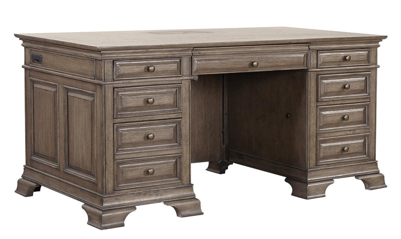 Aspenhome Arcadia 72" Exceutive Desk in Truffle 192-300 - Furniture City (CA)l