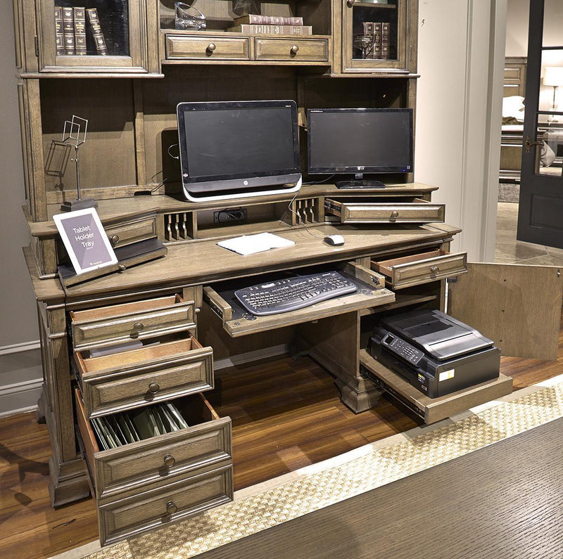 Aspenhome Arcadia 72" Exceutive Desk in Truffle 192-300 - Furniture City (CA)l