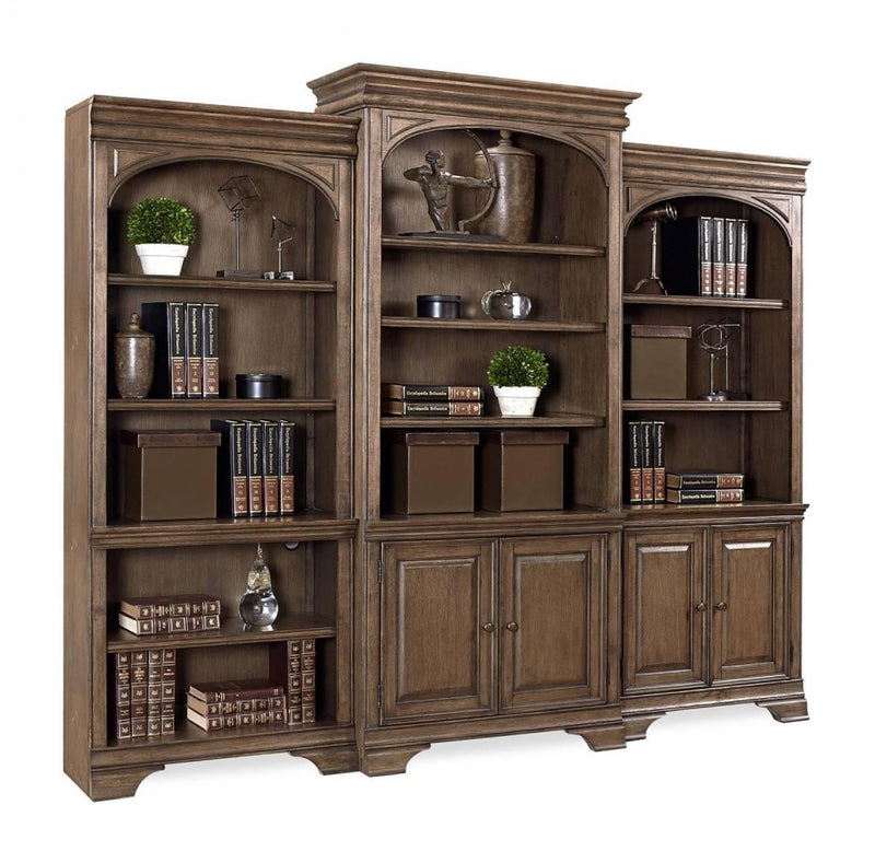 Aspenhome Arcadia 84" Door Bookcase in Truffle - Furniture City (CA)l