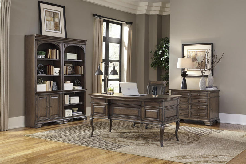 Aspenhome Arcadia 84" Door Bookcase in Truffle - Furniture City (CA)l