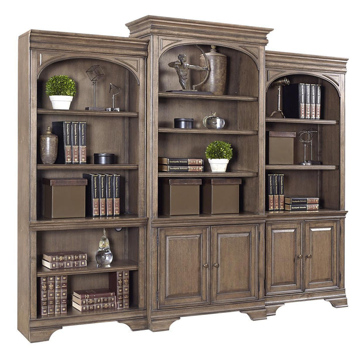 Aspenhome Arcadia Open Bookcase in Truffle