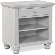 Aspenhome Cambridge 1 Drawer Nightstand in Grey - Furniture City (CA)l