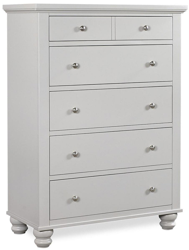 Aspenhome Cambridge 6 Drawer Chest in Grey - Furniture City (CA)l
