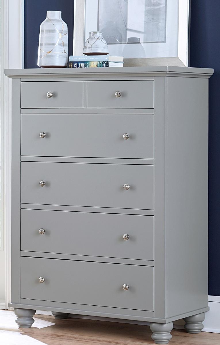Aspenhome Cambridge 6 Drawer Chest in Grey - Furniture City (CA)l