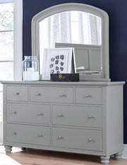 Aspenhome Cambridge 7 Drawer Double Dresser in Grey - Furniture City (CA)l