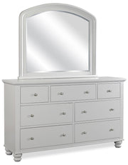 Aspenhome Cambridge 7 Drawer Double Dresser in Grey - Furniture City (CA)l