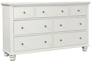 Aspenhome Cambridge 7 Drawer Double Dresser in White - Furniture City (CA)l