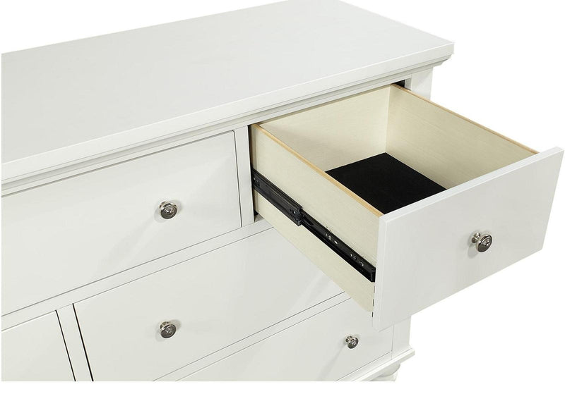 Aspenhome Cambridge 7 Drawer Double Dresser in White - Furniture City (CA)l