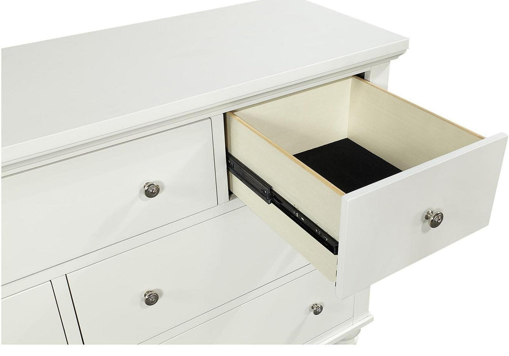 Aspenhome Cambridge 7 Drawer Double Dresser in White