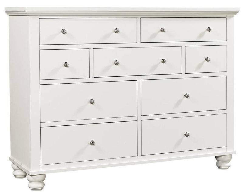 Aspenhome Cambridge Chesser in White - Furniture City (CA)l