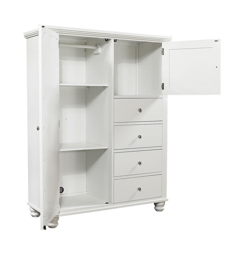 Aspenhome Cambridge Chiffarobe in White - Furniture City (CA)l