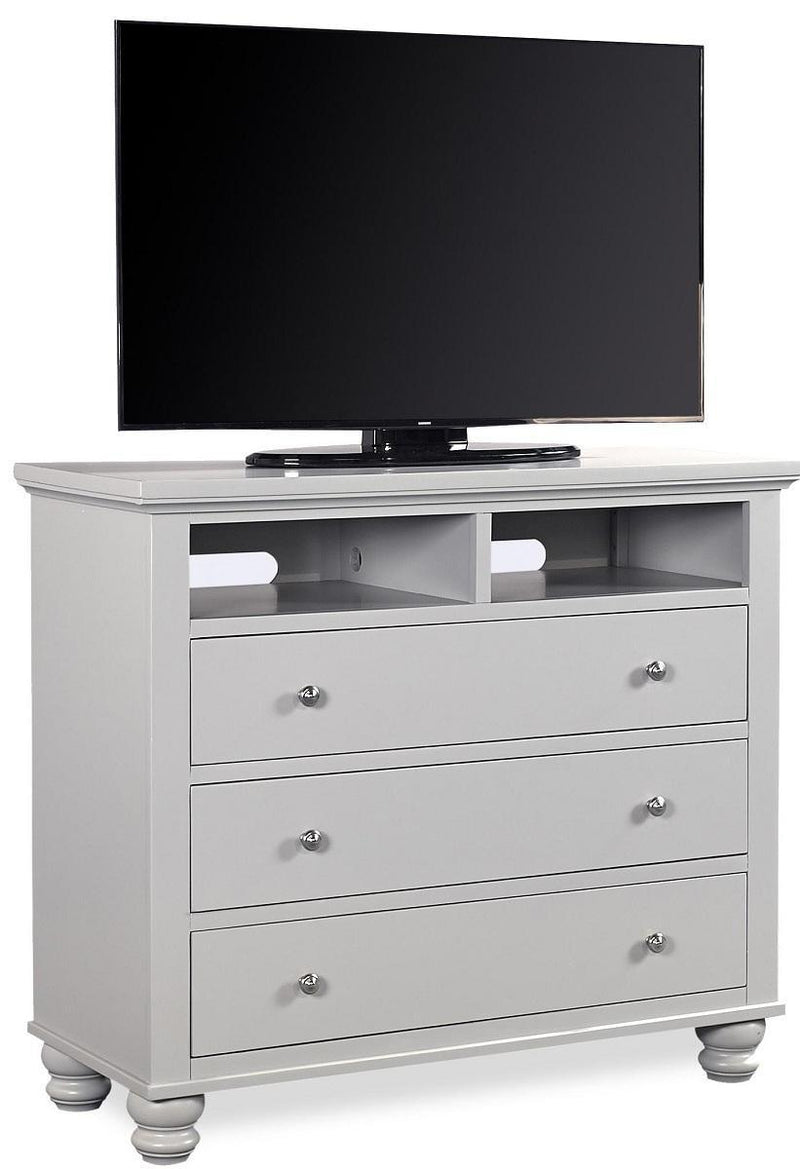 Aspenhome Cambridge Entertainment Chest in Gray - Furniture City (CA)l